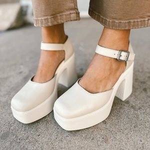 FREE PEOPLE Gwen Platform Mary Jane Shoes | Size 38